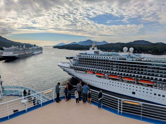 Photo Taken from the Discovery Princess Arriving at the Port of Ketchikan