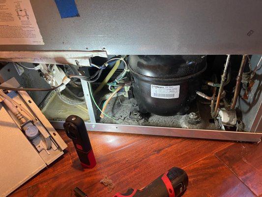 Repair of refrigerator.