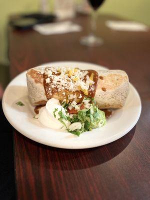 Very little chicken but very delicious.