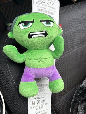 My little beanie baby hulk