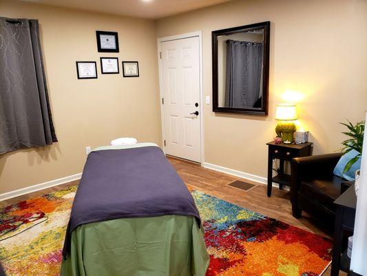 The massage space