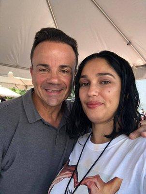 At an event with Mayor Joseph Ganim of Bridgeport.