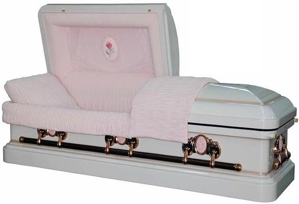 Antique White With Silver Rose Finish