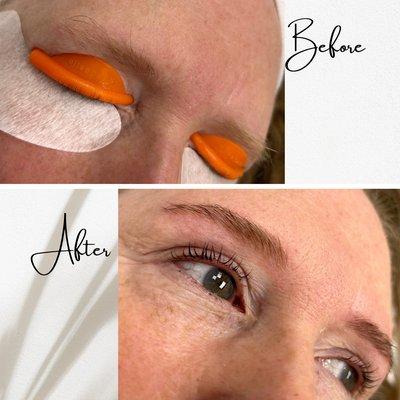 Brow lamination, lash lift, lash tint, brow tint