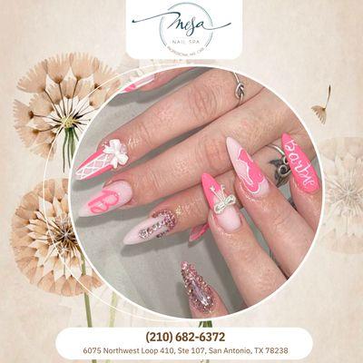 Let Your Nails Speak  Show off your unique style with a custom nail art design. Book your next appointment today!