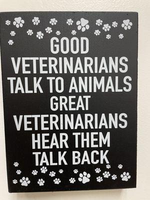 Dr. Barrett is one of the GREAT veterinarians!