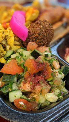 Falafel and Chicken Kabab Combo