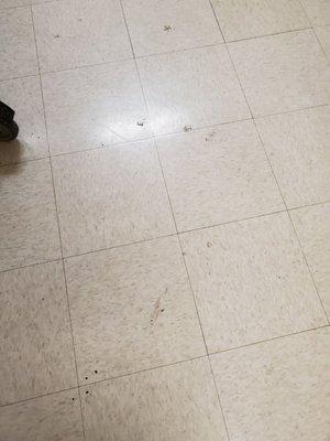 Filthy floors everywhere