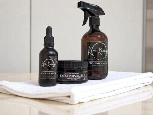 Kem Keeney Esthetics skin care products are available.