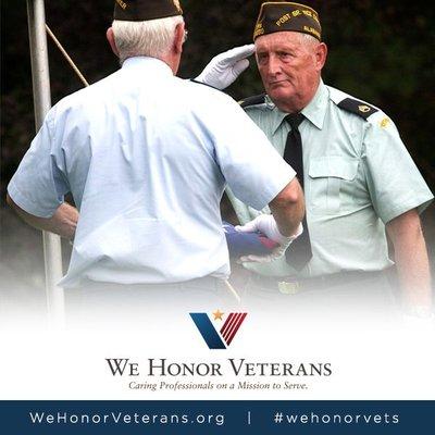 As a We Honor Veterans Community Partner, Rocha's is committed to providing quality services to veterans and their families.