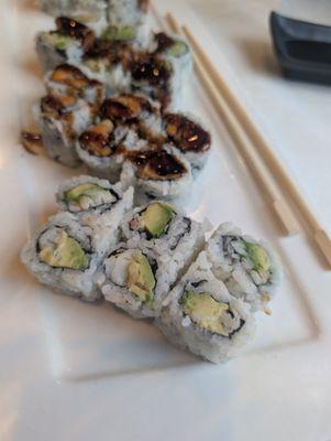 "King Crab and avocado roll" AKA $9 avocado roll