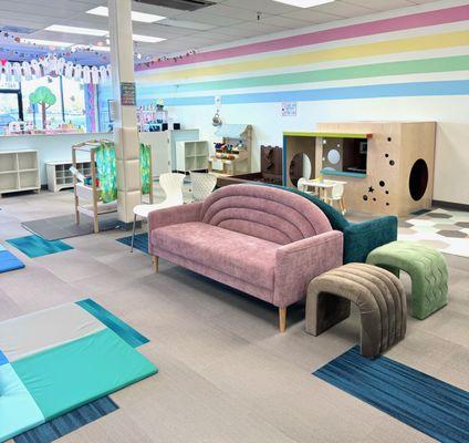 Rainbow Bins Playroom