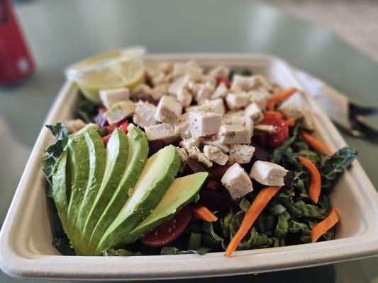 Kale Salad with Chicken