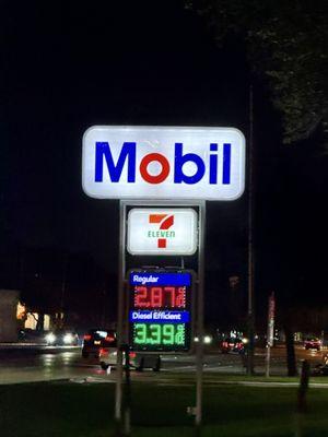 Regular gas currently at $2.87/gallon!!!