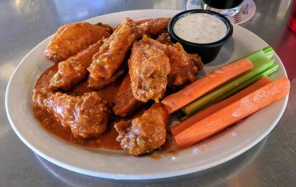 XXX Hot wings with extra sauce.