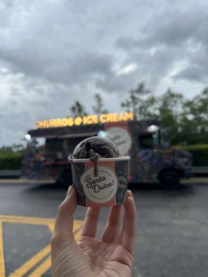 Double chocolate ice cream