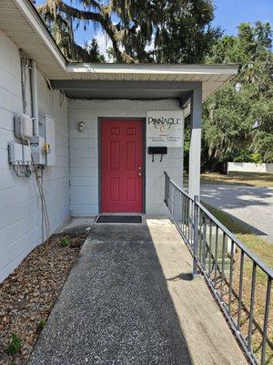 New location, Front door New signage in progress