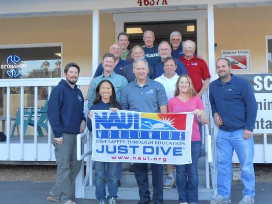 Pro Scuba Hosted NAUI Course Directors, instructor trainer update seminar in 2013.