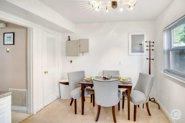 Separate dining areas