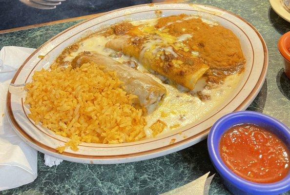 Lunch #6, Enchilada and Tamale