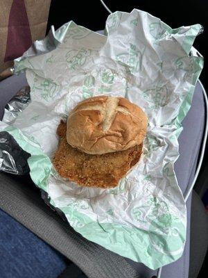 Crispy Chicken, I like them plain, don't judge..