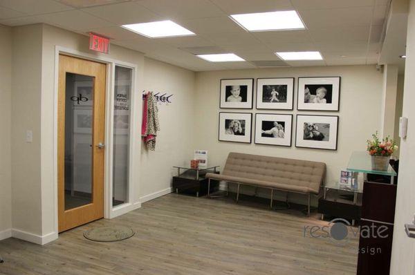 Is your reception area welcoming and indicative of your brand? #interiordesign #office #reception #resovate