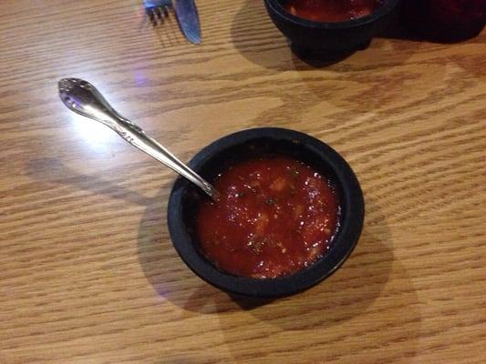 Salsa that comes with the chips