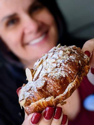 Almond cream croissant. Delightful!
