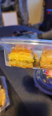 4 pics of dry baklava