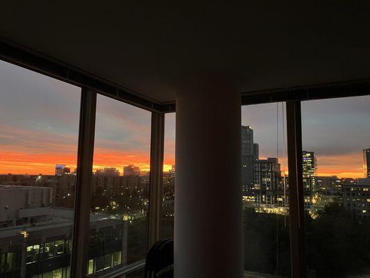 Love our sunrise from our apartment
