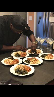 Chefing & finessing Specializing in soul food cuisine, seafood & exotic dish's My company is about bring the love and authentic flavors