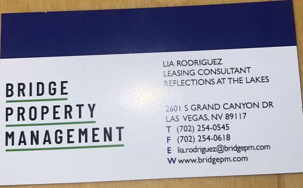 Business card for Lia Rodriguez! Super open minded and caring young lady.