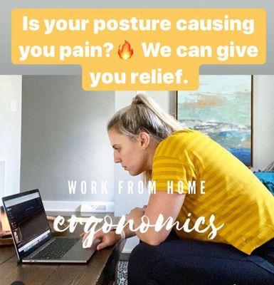 Poor posture can lead to pain. We can help.