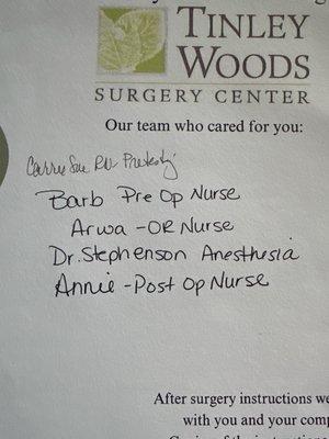 Tinley Woods Surgery Center