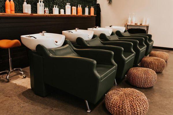The most comfortable shampoo bowls you will ever get to relax in!