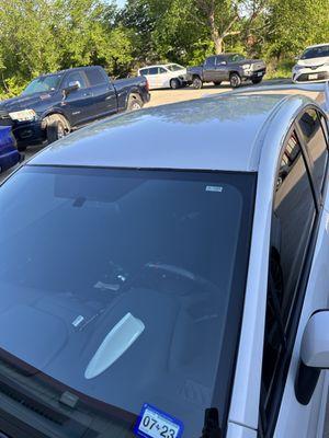 After paint roof peeling