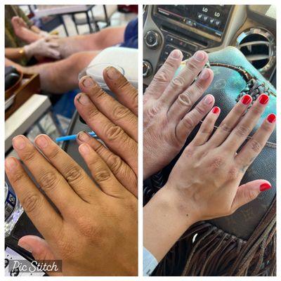 Our before and after