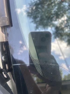 Beginning of depression crack