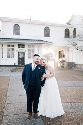 Tapered pants, hemmed, trimmed waist.