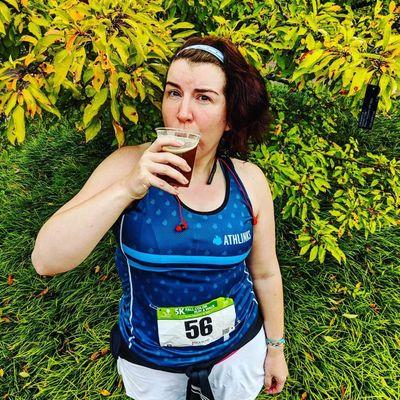 Arbor Oak Amber Ale by Lake Effect Brewing Co. at the finish