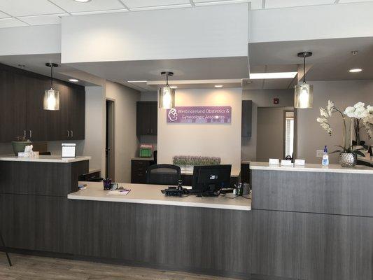 Our welcoming reception desk