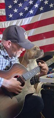 A man who loves God, country, dog and music
