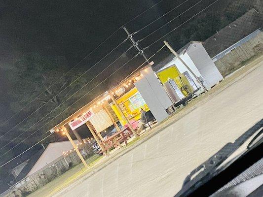 Located next to the store