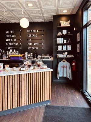 Maxine's front counter.