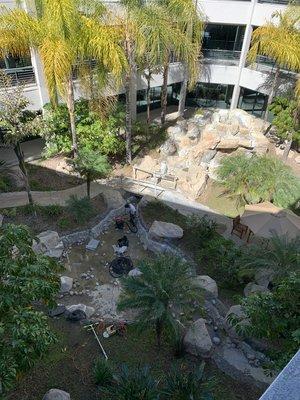 The big day!!! We do the deep cleaning in All the water fall.