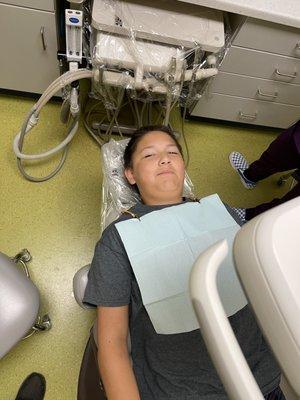 Before the gas. Calm as can be