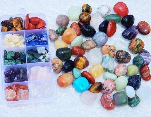 Crystals are charged by sunlight