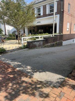 Outside front entrance