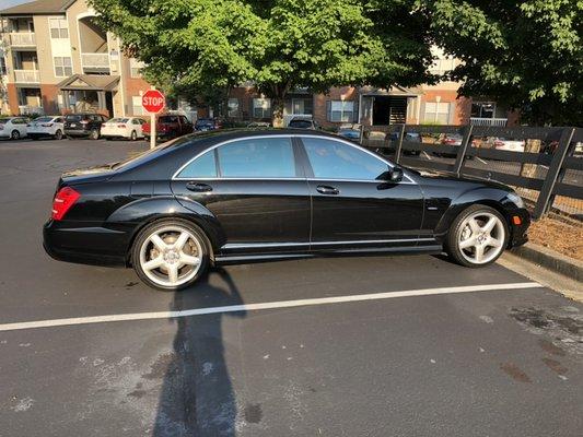 This film amplified the factory glass reflectivity. Nice ride!