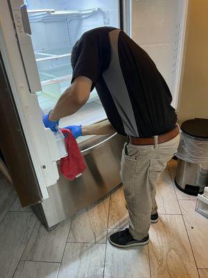 Interior Refrigerator Cleaning!